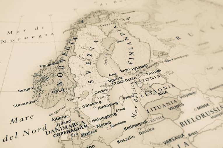 Norway In World War 2 Timeline Scandinavia Facts   Old Map Norway 