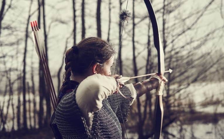 Viking woman in chainmail