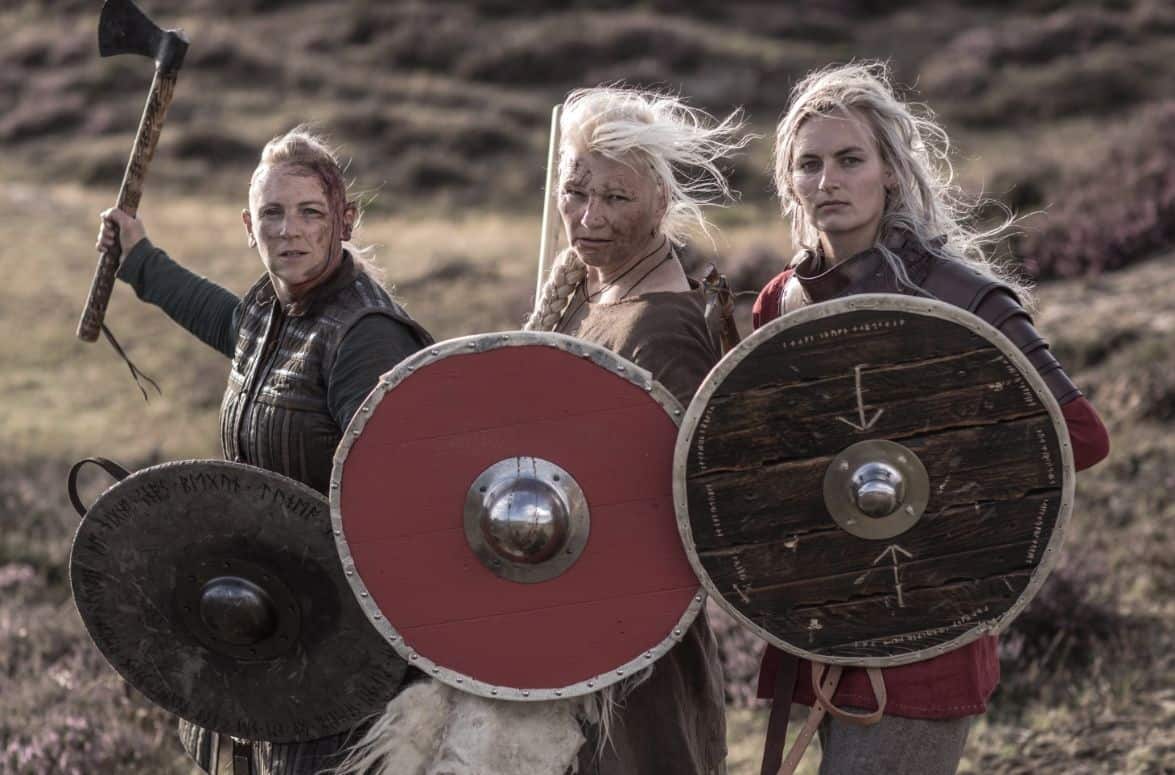 nordic warriors going into battle