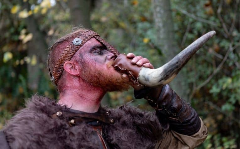 Viking drinking horn