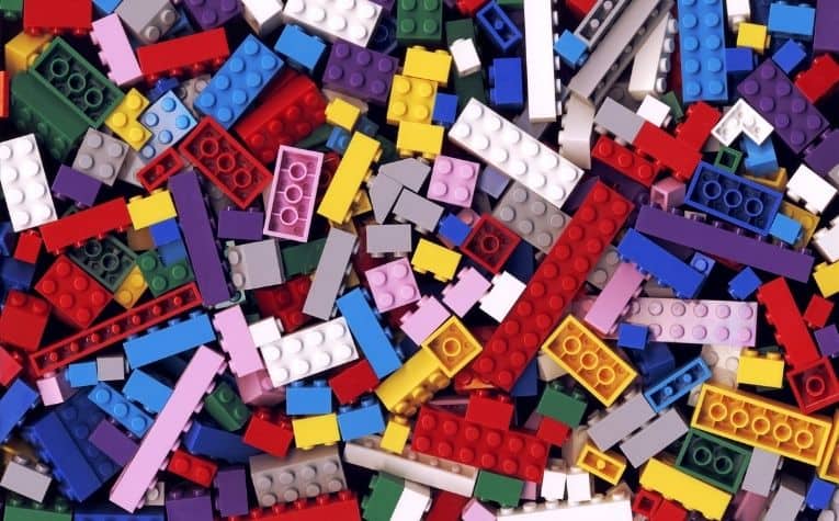 Lego bricks different colors