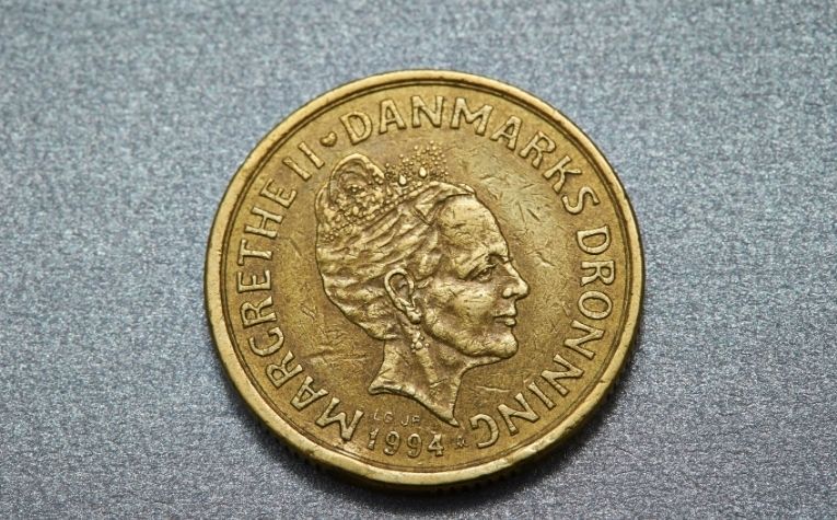 Danish krone coin