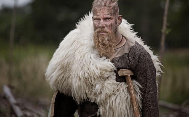 Viking man with a beard