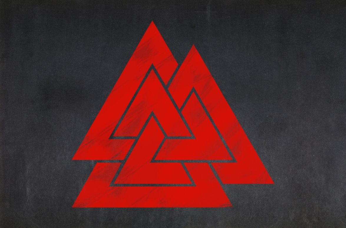 Valknut Odin Norse mythology Symbol Runes symbol angle text triangle  png  PNGWing